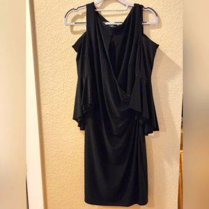 Ralph Lauren cold shoulder black dress